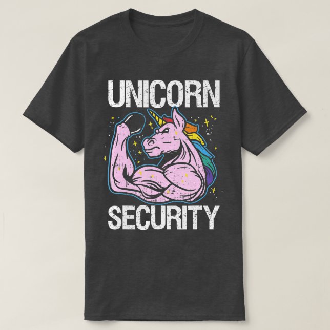 Unicorn Security Funny Costume Police Manar Women  T Shirt (Design framsida)