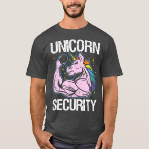Unicorn Security Funny Costume Police Manar Women T Shirt
