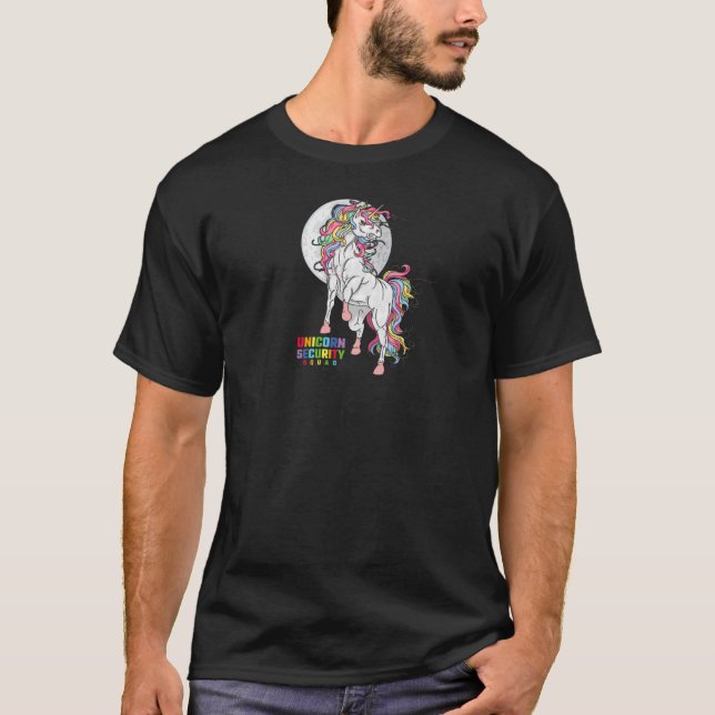 Unicorn Security Squad Costume | Funny Unicorn Squ T Shirt (Framsida)