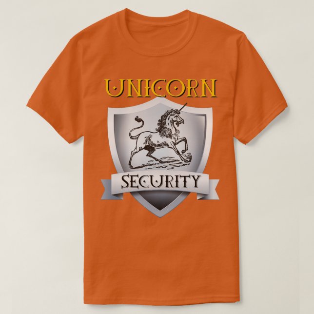 Unicorn Security T Shirt (Design framsida)