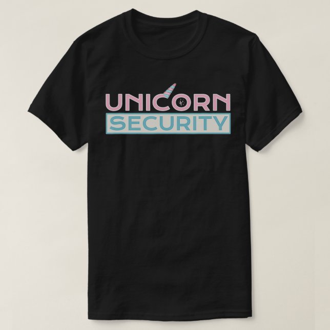Unicorn Security  T Shirt (Design framsida)