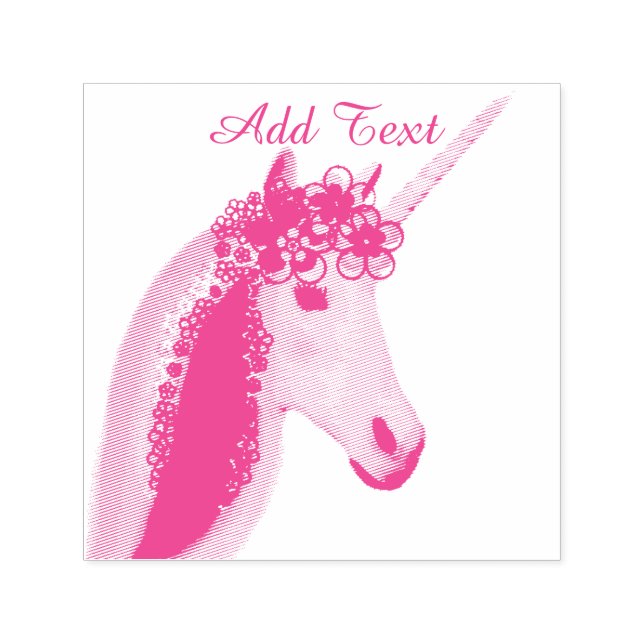 Unicorn Self Inking Frimärke Självfärgande Stämpel (Design)