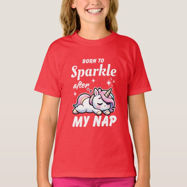 Unicorn Shirt | Spara Knubbiget Unicorns T (Framsida)