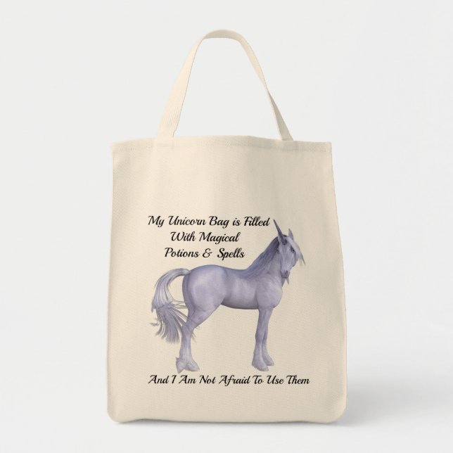 Unicorn Shopping bag Tygkasse (Framsidan)