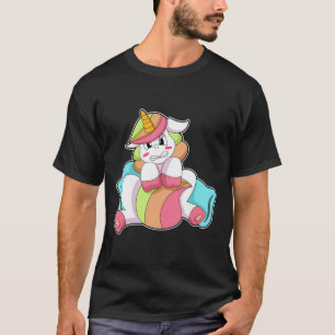 Unicorn Shy med Pillow T Shirt