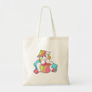 Unicorn Shy med Pillow Tygkasse