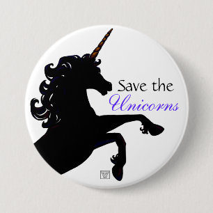 Unicorn Silhouette Knapp