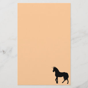 Unicorn Silhouette Stationery Brevpapper