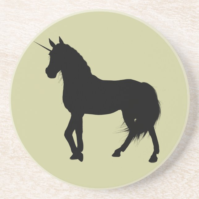Unicorn Silhouette Underlägg Sandsten (Framsidan)