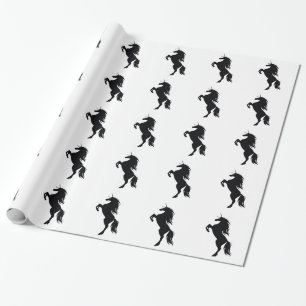 Unicorn Silhouette Wrapping Papper Presentpapper