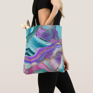 Unicorn Sjöjungfru Agate Glitter Glam #1 Tygkasse