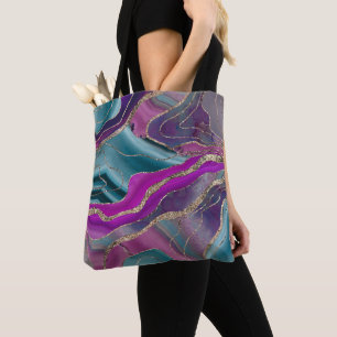 Unicorn Sjöjungfru Agate Glitter Glam #2 Tygkasse