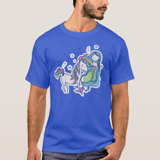 Unicorn Sjöjungfru Fairy svan T Shirt
