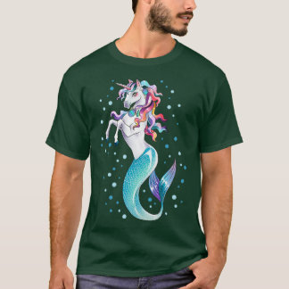 Unicorn Sjöjungfru Mermicorn Cute Gifts T Shirt