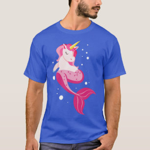 Unicorn Sjöjungfru Unicorno Mermicorno Tee246 magi T Shirt