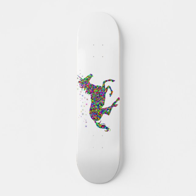 unicorn skateboard bräda 20,5 cm (Framsida)