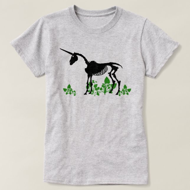 Unicorn Skeleton T-Shirt (Design framsida)