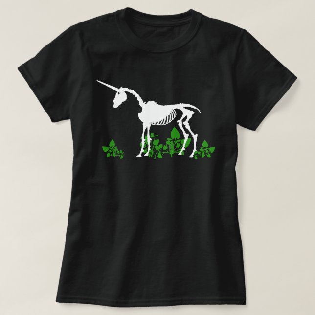 Unicorn Skeleton T-Shirt (Design framsida)
