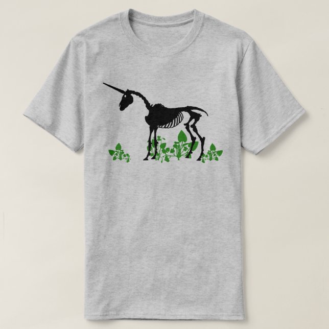 Unicorn Skeleton T-Shirt (Design framsida)
