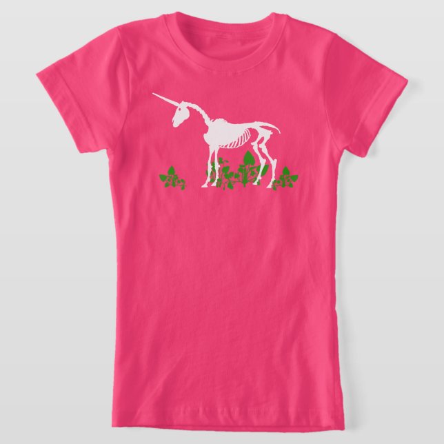 Unicorn Skeleton T-Shirt (Laydown)