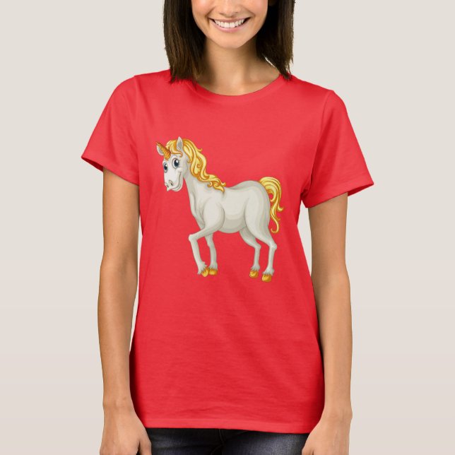 Unicorn-skjortor och jacka tee (Framsida)