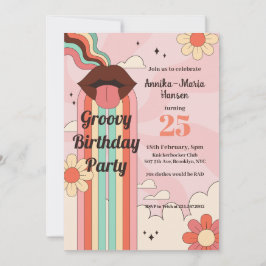 Unicorn Skojjar Birthday Part 2, Groovy Party Julkort