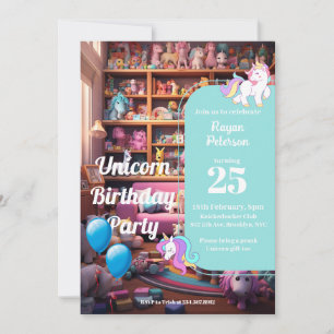 Unicorn Skojjar födelsedag 2, Skojjar Party Julkort