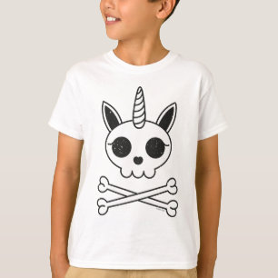 Unicorn Skull och Crossbone T Shirt