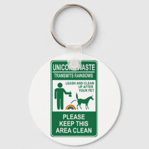 Unicorn-Slösa-tecken Nyckelring