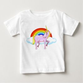 Unicorn Småbarn Ruffle Dress T Shirt