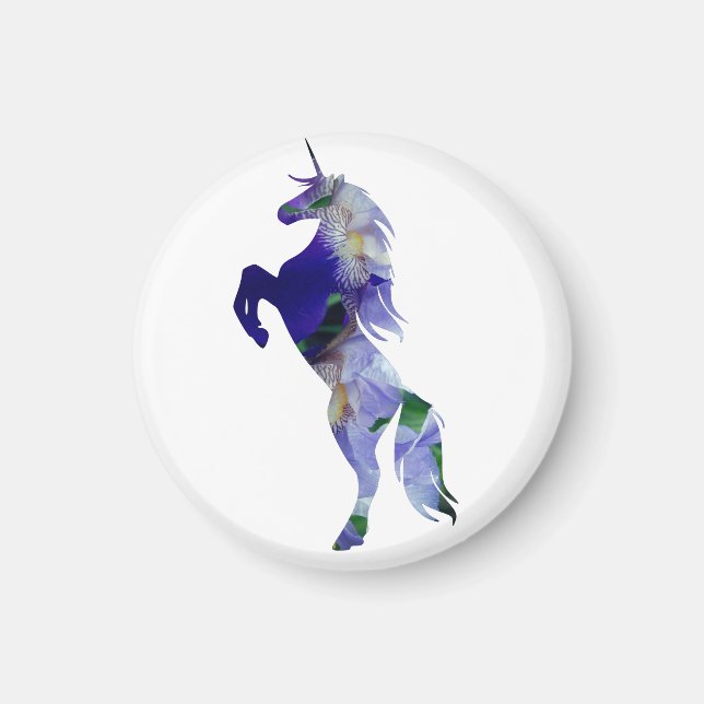Unicorn Small, 3,2 Cm Round Magnet (Framsidan)