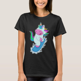 Unicorn Snowboard Winter sport T Shirt