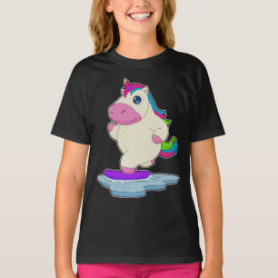 Unicorn Snowboard Winter sport T Shirt