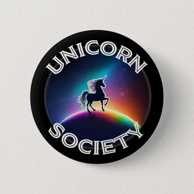 Unicorn Society Knapp (Framsida)