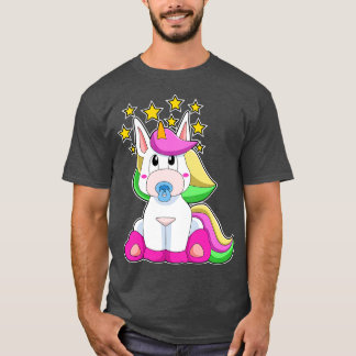 Unicorn som Baby med Nappar T Shirt