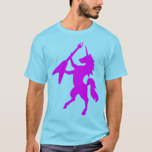 Unicorn som leker gitarren t-shirt
