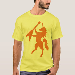Unicorn som leker gitarren tee