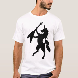 Unicorn som leker gitarren tröja