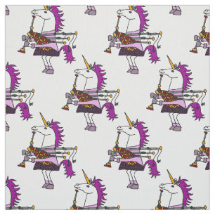 Unicorn som leker säckpipa tyg