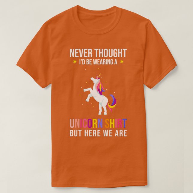 Unicorn som säger underlig Unicorn T Shirt (Design framsida)