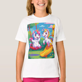 Unicorn spelar i Playground T Shirt