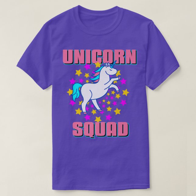 Unicorn Squad Awesome Dazzling  Present Gift  T Shirt (Design framsida)