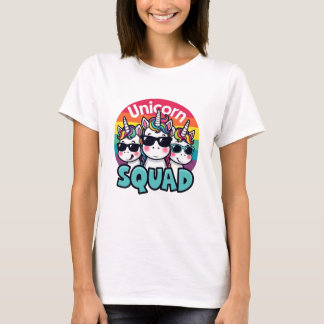 Unicorn Squad Einhorn Einhörner Regenbogen T Shirt