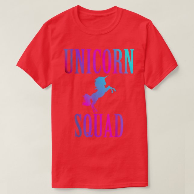 Unicorn Squad Enchanted Rainbow Fantasy Fairy Tale T Shirt (Design framsida)