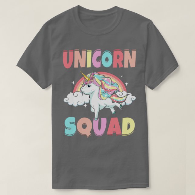 Unicorn Squad Magic Mythical Creature T Shirt (Design framsida)