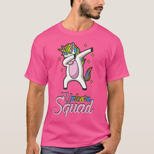 Unicorn Squad med sabbad Unicorn Hip hop T Shirt (Framsida)