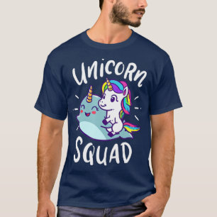 Unicorn Squad Narwhal Funny Cute Birthday Party T Shirt