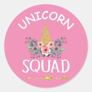 Unicorn Squad Runt Klistermärke