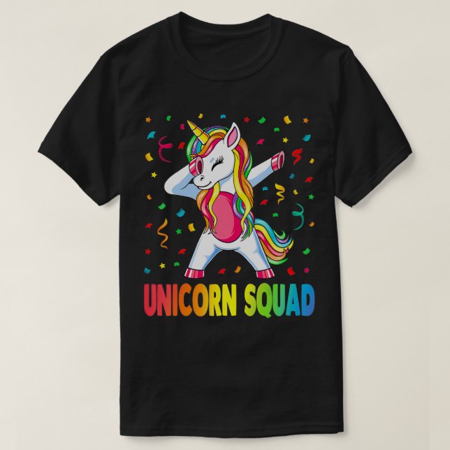 Unicorn Squad , Unicorn-gåvor T Shirt (Design framsida)