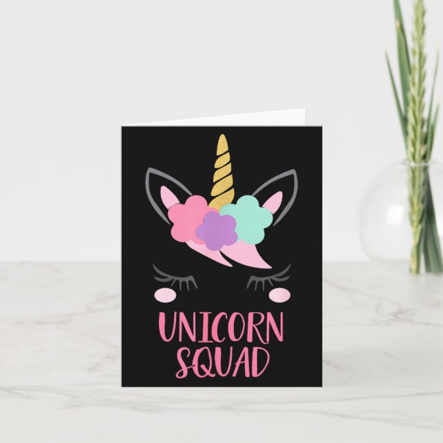 Unicorn Squad Unicorn Gift  Kort (Framsida)